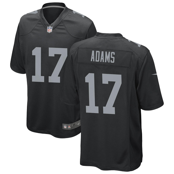 Youth Las Vegas Raiders #17 Davante Adams Game Black Jersey