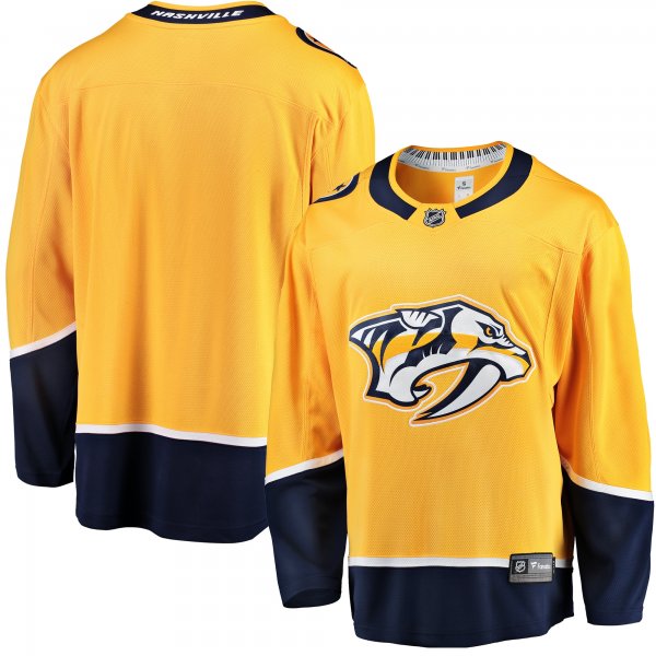 Men's Nashville Predators Fanatics Gold Breakaway Home Jersey