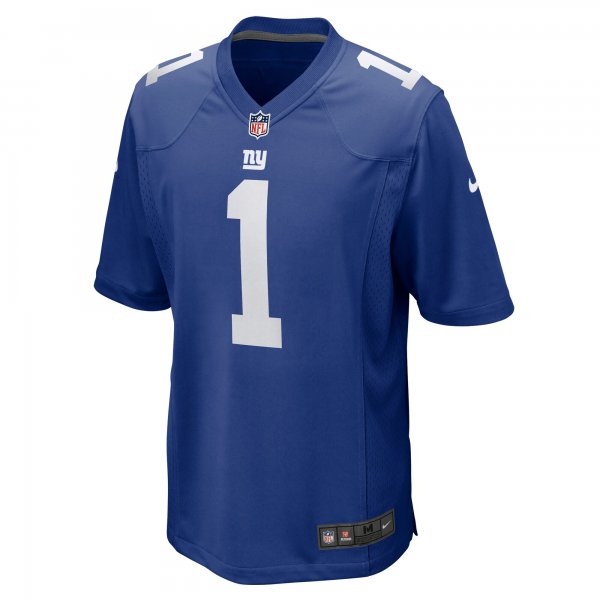 Men's New York Giants Number 1 Dad Nike Royal Game Jersey