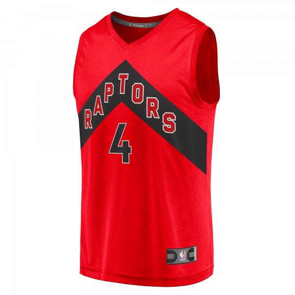 Men's Toronto Raptors Scottie Barnes Fanatics Red 2021 NBA Draft First Round Pick Fast Break Replica Jersey - Icon Edition