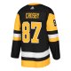 Men's Pittsburgh Penguins Sidney Crosby adidas Captain Patch Black Player Jersey