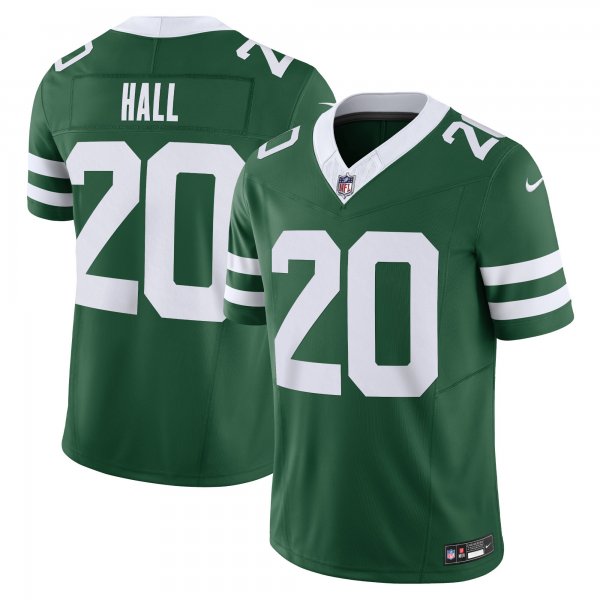 Men's New York Jets #20 Breece Hall Nike Legacy Green Vapor F.U.S.E. Limited Jersey