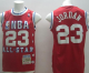 1992 All Star Men's Mitchell and Ness Chicago Bulls #23 Michael Jordan Red Stitched NBA Jersey