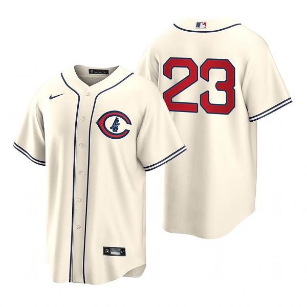 Men's MLB Chicago Cubs Ryne Sandberg #23 2022 Field of Dreams Cream Jersey