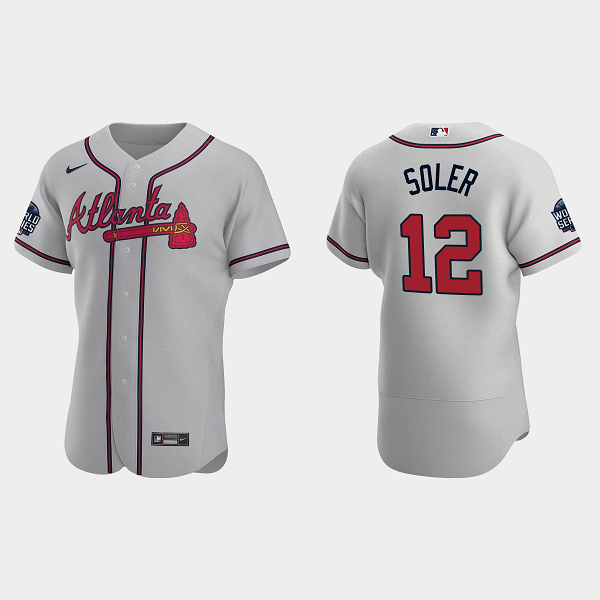 Jorge Soler Atlanta Braves 2021 World Series MLB Flexbase Jersey - Gray