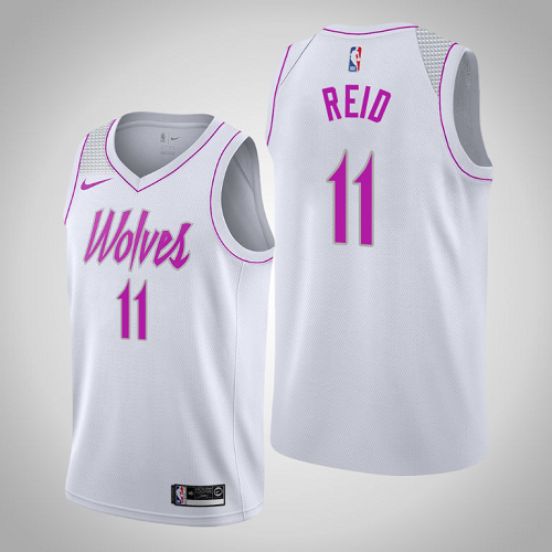 Men's Minnesota Timberwolves Naz Reid #11 White Earned NBA Jersey