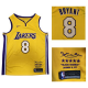 Nike Men's Los Angeles Lakers #8 Kobe Bryant Gold Swingman "Black Mamba" December 18. 2017 NBA Jersey