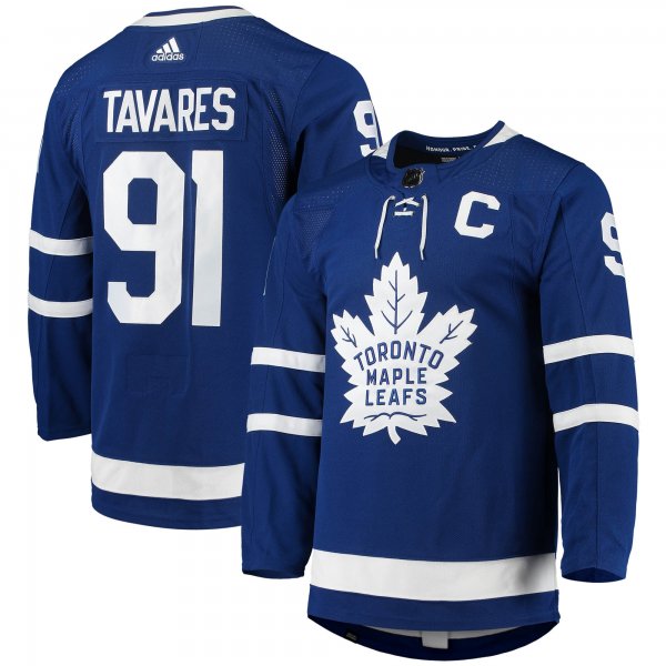 Men's Toronto Maple Leafs John Tavares adidas Blue Home Primegreen Player Jersey