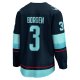 Men's Seattle Kraken Will Borgen Fanatics Deep Sea Blue Home Breakaway Player Jersey