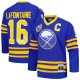 Men's Buffalo Sabres Pat LaFontaine Mitchell & Ness Royal Captain Patch 1992/93 Blue Line Player Jersey