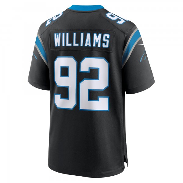 Men's Carolina Panthers Raequan Williams Nike Black Team Game Jersey