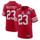 Men's San Francisco 49ers #23 Christian McCaffrey Nike Scarlet Super Bowl LVIII Limited Jersey