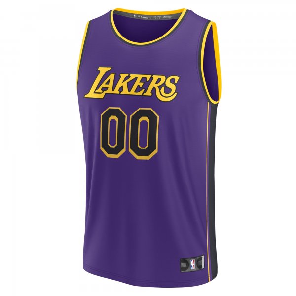 Men's Los Angeles Lakers  Fanatics Purple 2022/23 Fast Break Custom Replica Jersey - Statement Edition