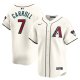 Men's Arizona Diamondbacks #7 Corbin Carroll Nike White Home Limited Player Jersey