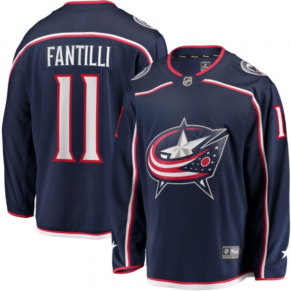 Men's Columbus Blue Jackets Adam Fantilli Fanatics Navy Home Breakaway Player Jersey