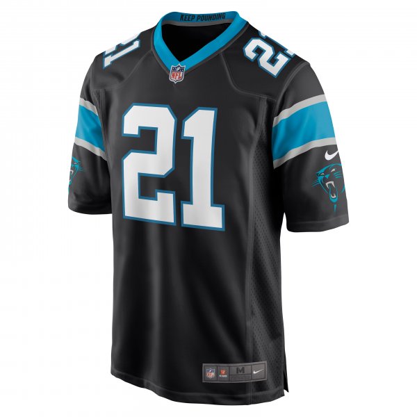 Men's Carolina Panthers Jeremy Chinn Nike Black Game Jersey