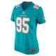 Women's Miami Dolphins Josiah Bronson Nike Aqua Home Game Player Jersey