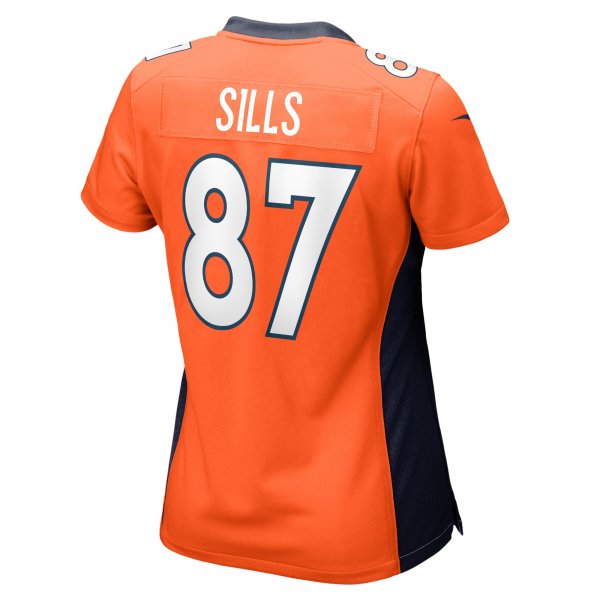 Women's Denver Broncos David Sills Nike  Orange Team Game Jersey