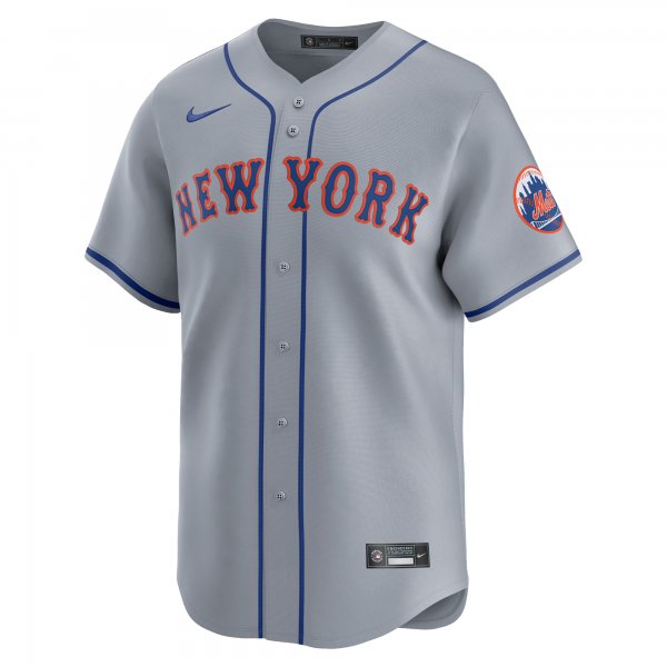 Men's New York Mets  Nike Gray Away Limited Jersey