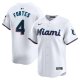 Men's Miami Marlins Nick Fortes Nike White Home Limited Player Jersey