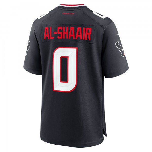 Men's Houston Texans Azeez Al-Shaair Nike  Navy Team Game Jersey