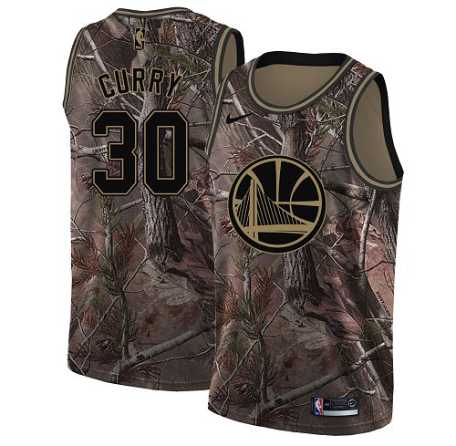 Nike Golden State Warriors #30 Stephen Curry Camo Youth NBA Swingman Realtree Collection Jersey