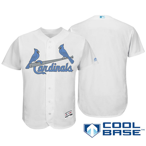 St. Louis Cardinals White Majestic 2016 Father's Day Cool Base Jersey