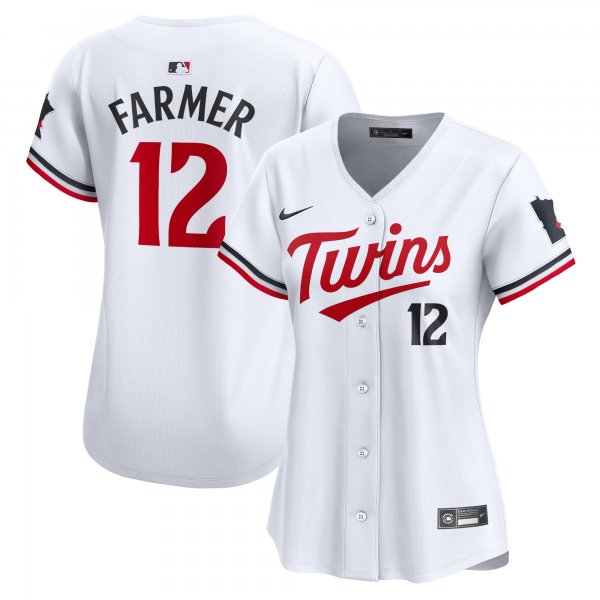 Women's Minnesota Twins Kyle Farmer Nike White Home Limited Player Jersey