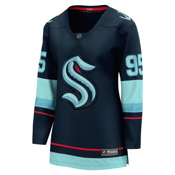 Women's Seattle Kraken Andre Burakovsky Fanatics Deep Sea Blue Home Breakaway Player Jersey