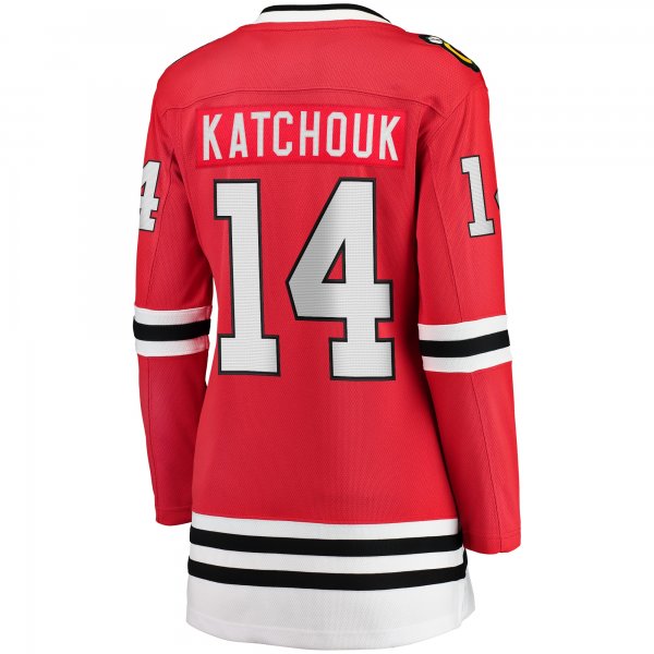 Women's Chicago Blackhawks Boris Katchouk Fanatics Red Home Breakaway Player Jersey