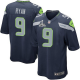 Men's Seattle Seahawks Super Bowl XLVIII #9 Jon Ryan Game Home Steel Blue Jersey