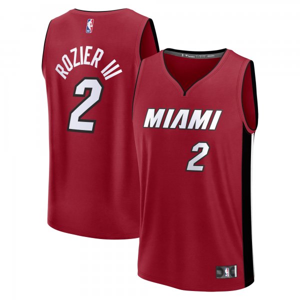 Men's Miami Heat Terry Rozier Fanatics Red Fast Break Player Jersey - Statement Edition