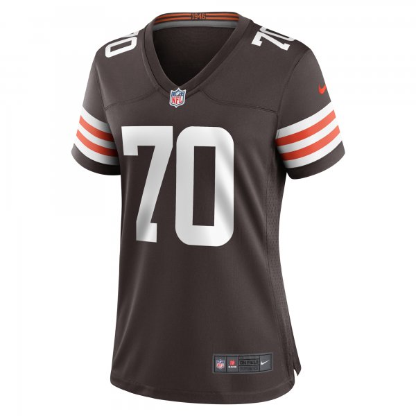 Women's Cleveland Browns Drew Forbes Nike  Brown Team Game Jersey