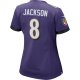 Women's Nike Lamar Jackson Purple Baltimore Ravens Game Jersey