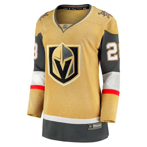 Women's Vegas Golden Knights William Carrier Fanatics Gold Home Breakaway Player Jersey