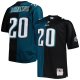 Men's Philadelphia Eagles Brian Dawkins Mitchell & Ness Midnight Green/Black Big & Tall Split Legacy Retired Player Replica Jersey