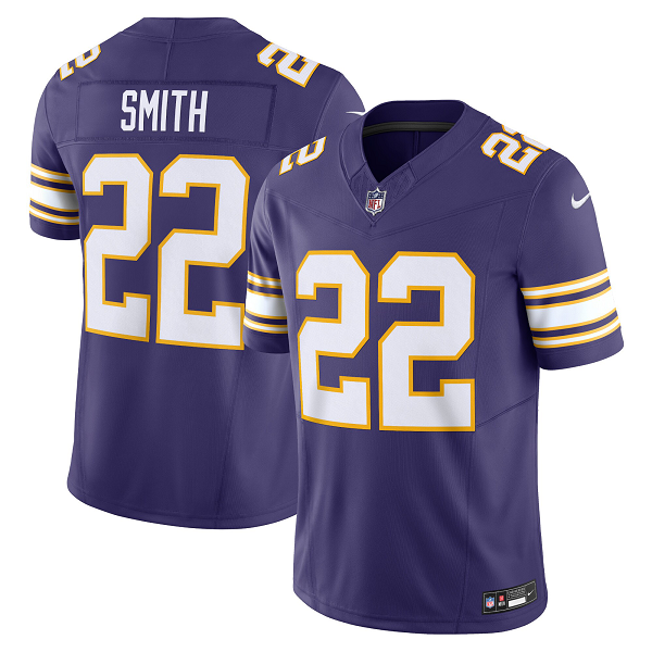 Men's Minnesota Vikings#22 Harrison Smith Nike Purple Classic Vapor F.U.S.E. Limited Jersey