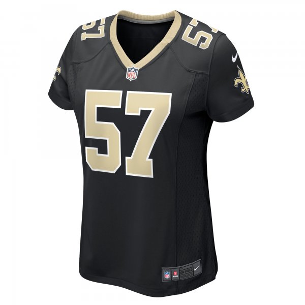 Women's New Orleans Saints Christian Ringo Nike Black Game Player Jersey