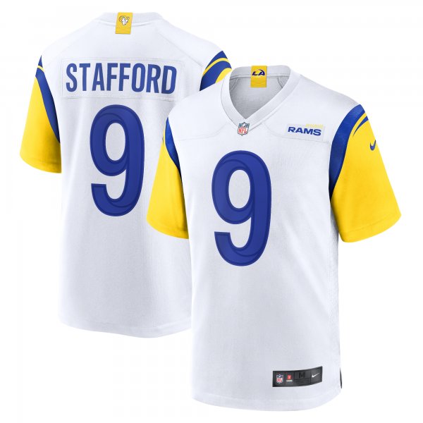 Men's Los Angeles Rams Matthew Stafford Nike White Alternate Game Jersey