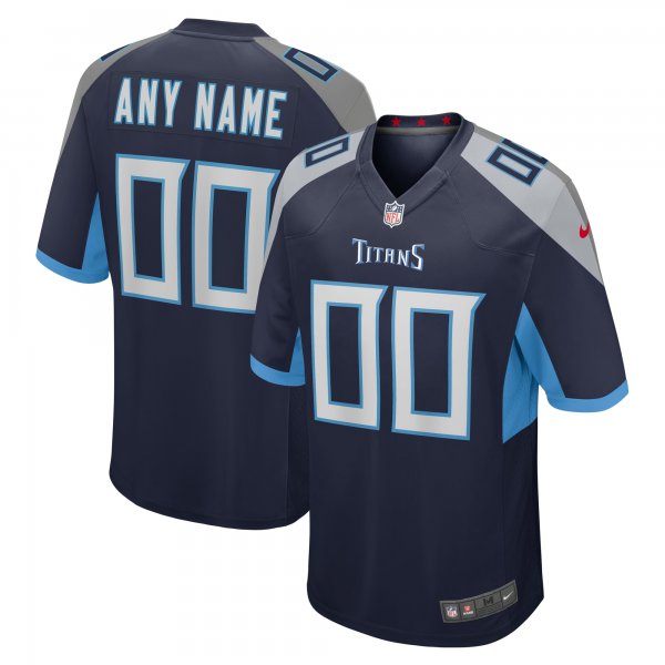 Men's Tennessee Titans Nike Navy Custom Jersey