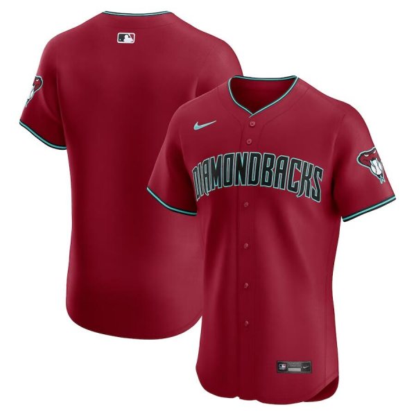 Men's Arizona Diamondbacks Nike Red 2024 Alternate Vapor Premier Elite Patch Jersey