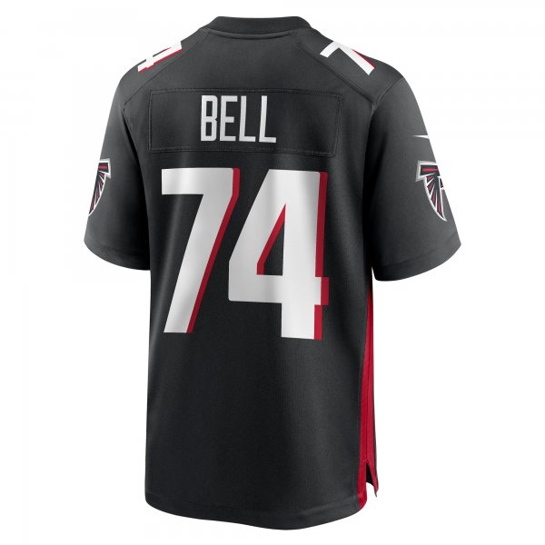 Men's Atlanta Falcons Travis Bell Nike  Black Team Game Jersey