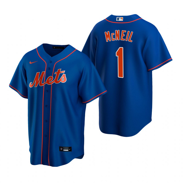 Men's New York Mets #1 Jeff McNeil Nike Royal Cool Base MLB Jersey