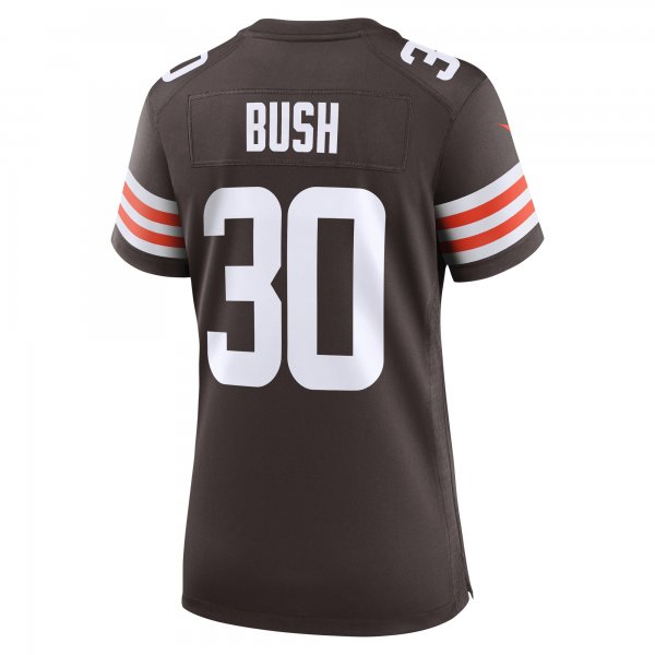 Women's Cleveland Browns Devin Bush Nike  Brown  Game Jersey