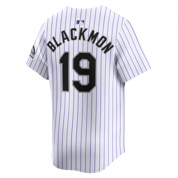 Youth Colorado Rockies Charlie Blackmon Nike White Home Limited Player Jersey