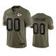 Kansas City Chiefs Custom Olive 2022 Salute To Service Limited Jersey #00