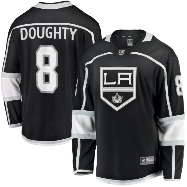 Men's Los Angeles Kings Drew Doughty Fanatics Black Home Breakaway Jersey