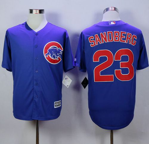 Chicago Cubs #23 Ryne Sandberg Blue New Cool Base Stitched MLB Jersey