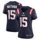 Women's New England Patriots Corliss Waitman Nike Navy Game Jersey