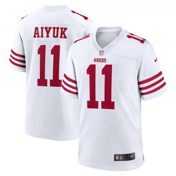 Men's San Francisco 49ers Brandon Aiyuk Nike White Player Game Jersey